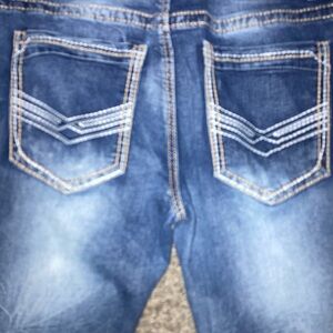 Men's Bootcut Jeans - True Luck Classic Blue Denim